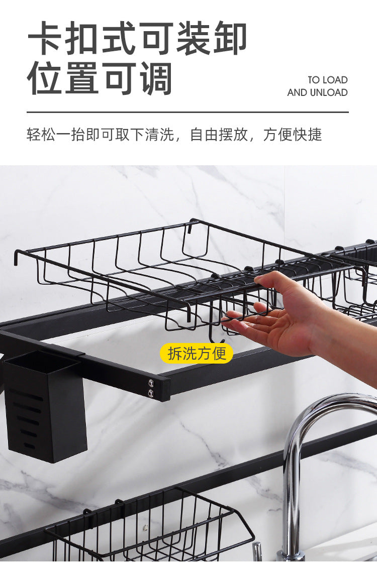 Multifunctional Racks Holders Storage Rack Knife Stand Dish Dish Fruit and Vegetable Bowl Chopsticks Tube Cleaning Kitchenware