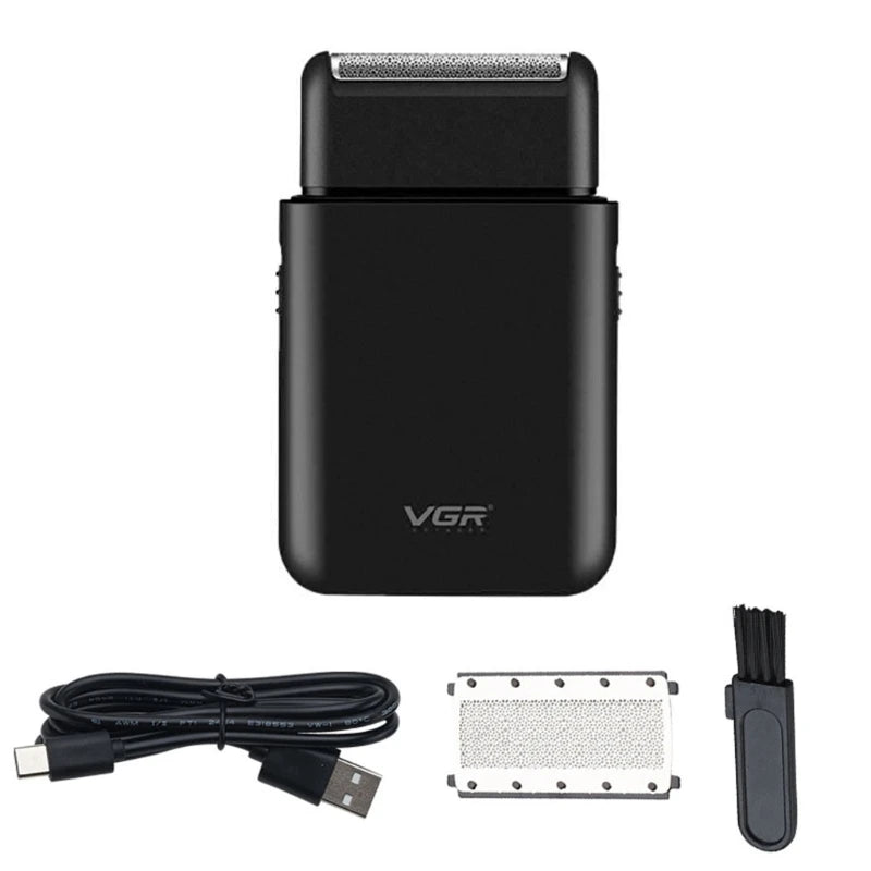 Electric Razor for Men Washable USB Rechargeable Cordless Foil Shaver with Pop-Up Beard Trimmer Multifunction Portable Travel