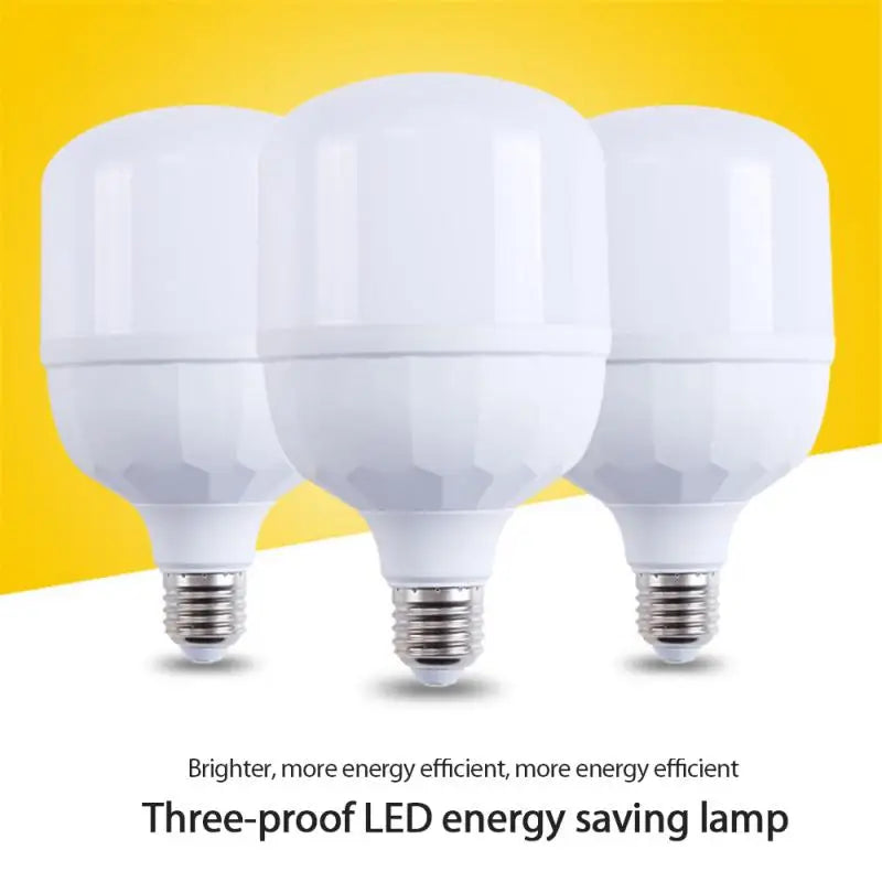 Household LED Light Bulb Energy-saving E27 6500k Cold White Light 220V40W Real Power Light Bulb