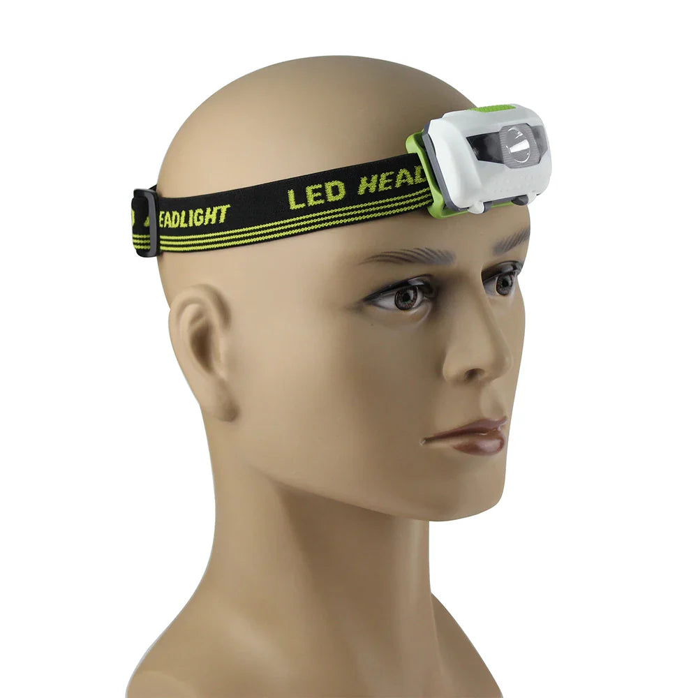 BORUiT AAA Battery Mini LED Headlamps Ultra Bright Headlight 600LM 4-Modes Waterproof Head Torch for Camping Hunting Fishing