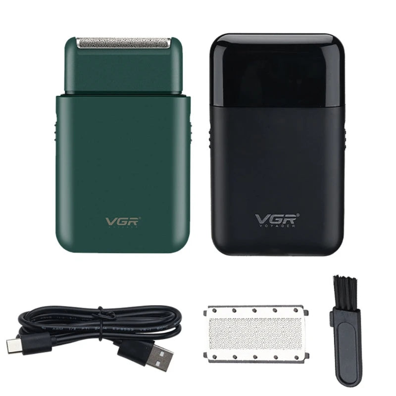 Electric Razor for Men Washable USB Rechargeable Cordless Foil Shaver with Pop-Up Beard Trimmer Multifunction Portable Travel