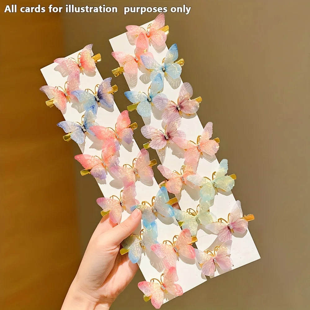12/24/48pcs Sweet Butterfly Hair Clip Cute and Easiest for Match