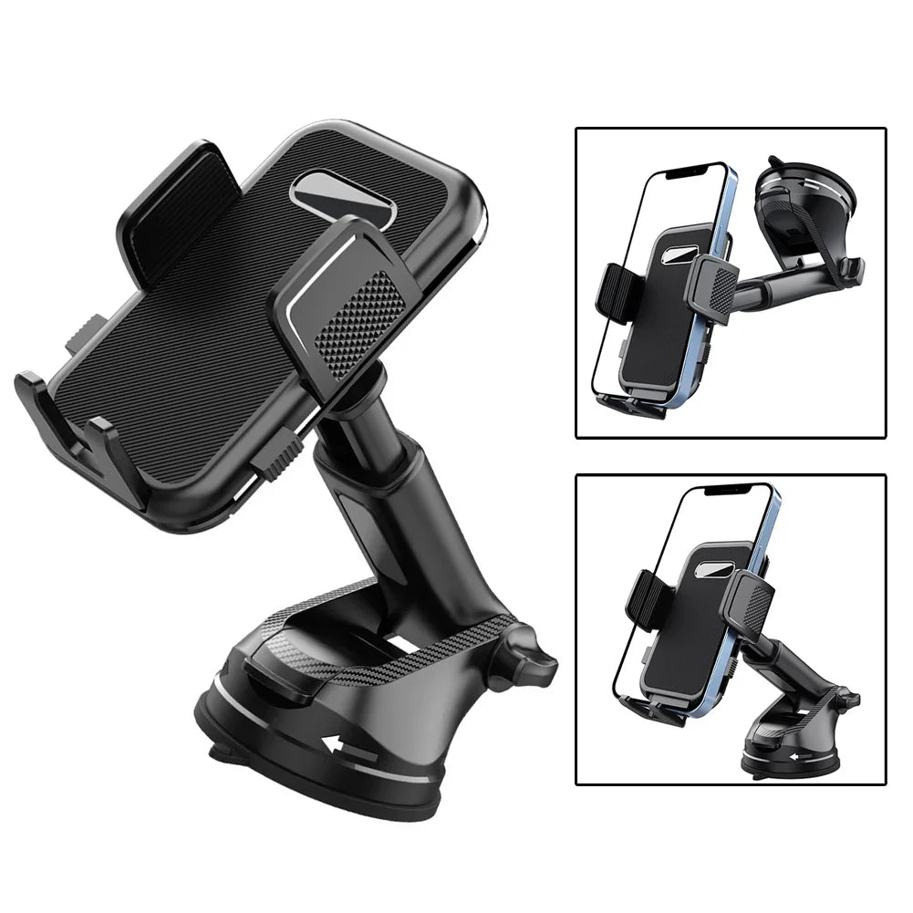 Adjustable Gooseneck Dashboard Phone Holder Mobile Navigation 360 Degree Rotation Flexible Viewing Angle Secure Grip
