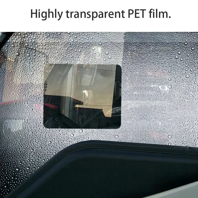 Car Truck Rearview Mirror Rain-proof Film Sticker Window Glass Anti-Fog Anti-reflective Clear Waterproof Films