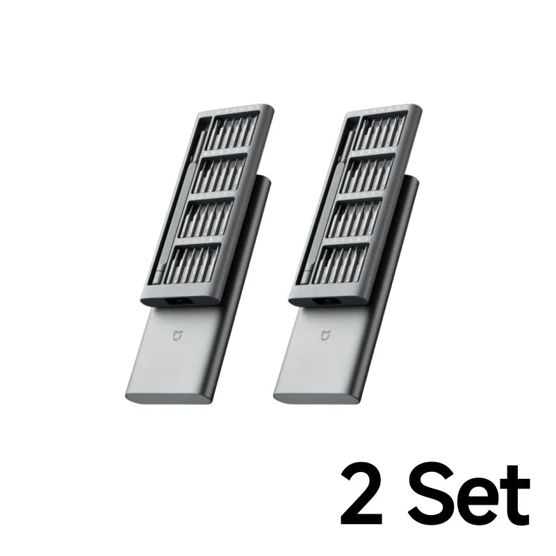 Xiaomi Mijia Precision Screwdriver Set Household Multi-function Repair Disassembly Tool Magnetic Suction Head Aluminum Alloy Box