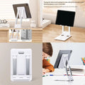 H7BB Universal Tablet Holder for Watching Videos Learning Height Adjustable Gift for Family Kids