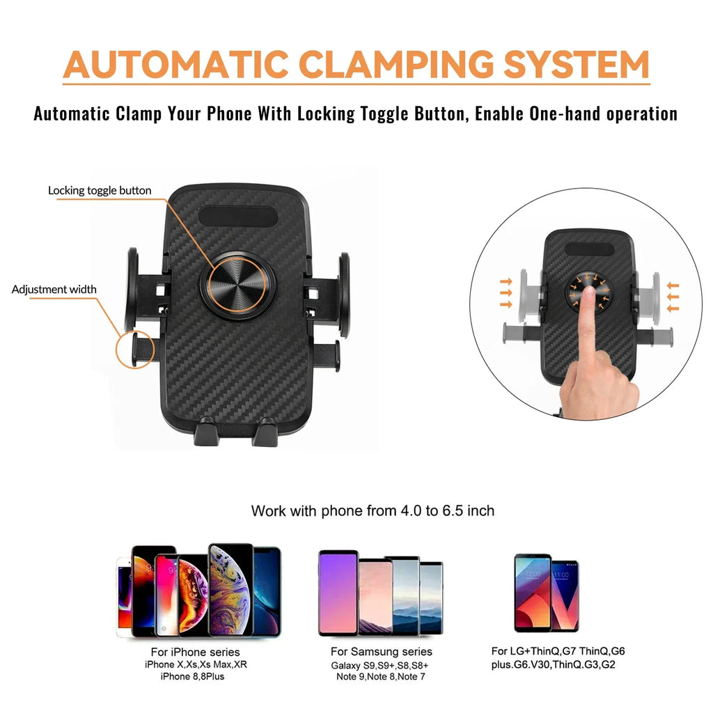 Car Phone Holder Auto Clamp Windscreen / Dashboard Suction Mount Stand Cradle AX