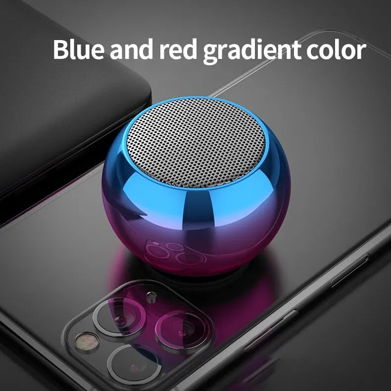 M3 Small Bluetooth Wireless Speaker - Heavy Metal Steel Gun Design & Portable Subwoofer for Outdoor Activities