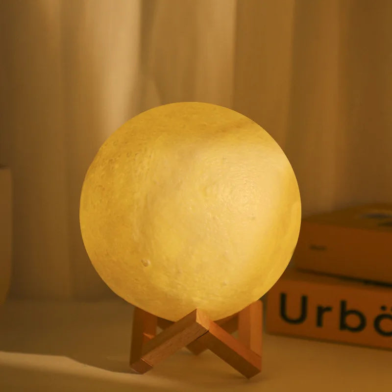 Ultra Cheap LED Moon Lights - Multiple Sizes, Stunning Moon Lamps. DIY, Warm Light, Stand. Birthday Gift. Bedroom Decor.