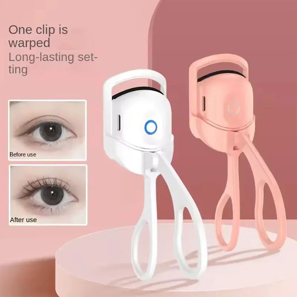 1pc Electric eyelash curler permanent curling professional beauty tool instant curling enhancer suitable for perfect eyelashes
