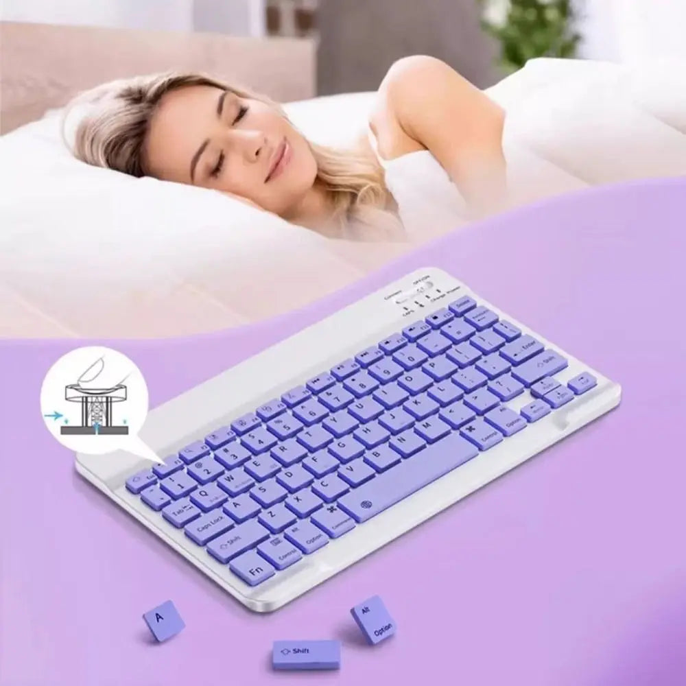 10 inch Bluetooth Keyboard Mouse Set Rechargeable Ultra-Thin Mini Keyboard And Mouse Wireless Keyboard Mouse Combos