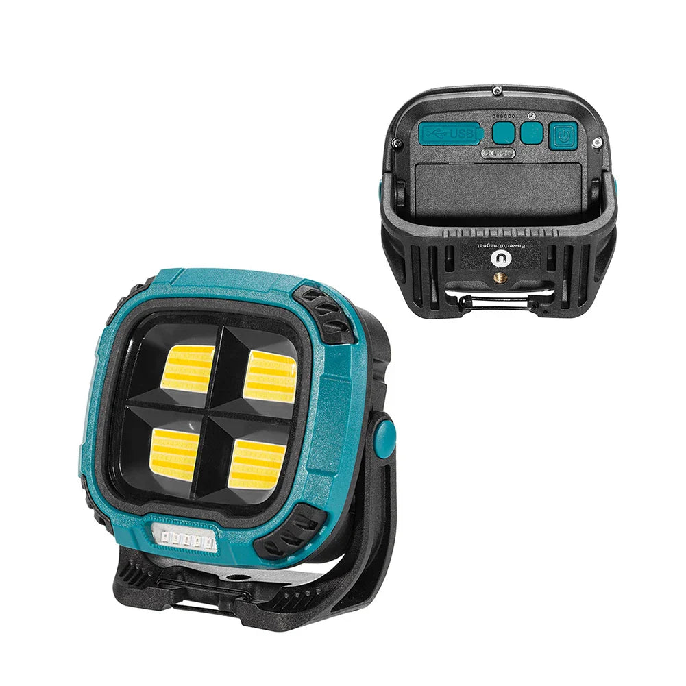 New Portable Led Spotlight Super Bright Led Dimmable Work Light USB Rechargeable for Outdoor Camping Lamp Led Flashlight by