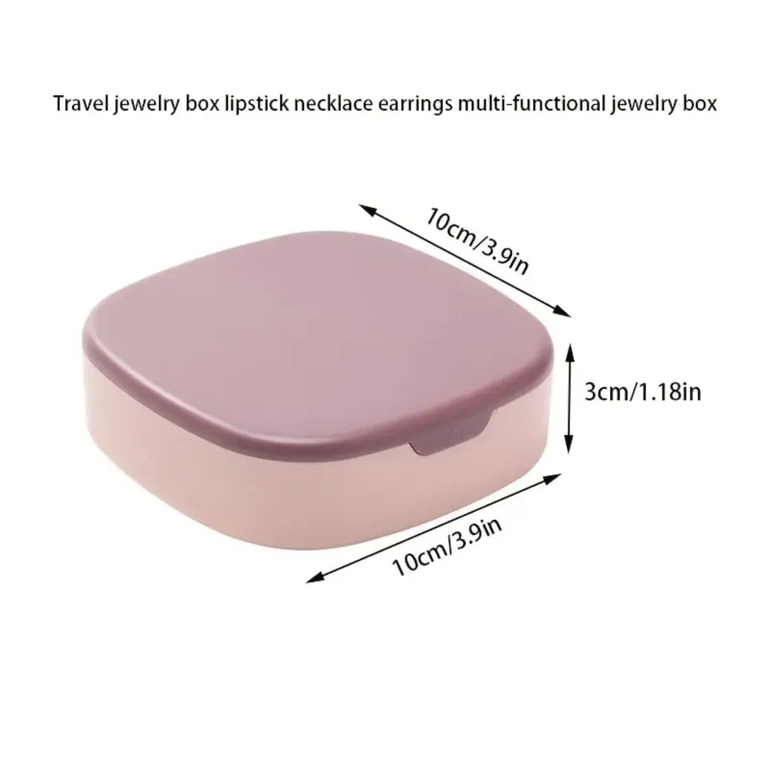 Portable Hat Red Necklace Earrings Jewelry Storage Box for Travel - Multifunctional and Convenient on the Go