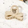 Matte Bow Large Hair Claw Crab Korea Women Solid Acrylic Hair Clips Hairpins Girls Ponytail Hair Accessories Barrettes Headbands