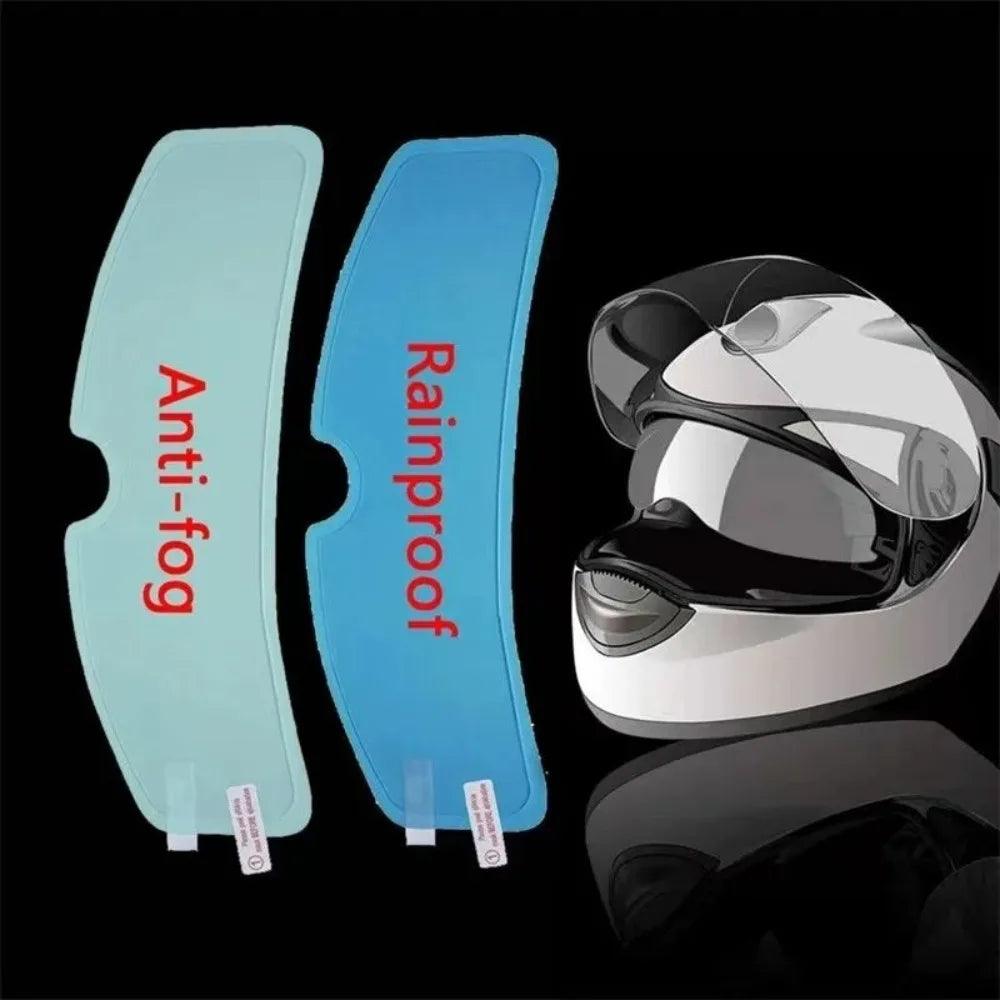 Universal Fit Motorcycle Helmet Patch Clear Nano Coating Helmet Lens Sticker Rainproof Helmet Anti-fog Film Helmet Accessories
