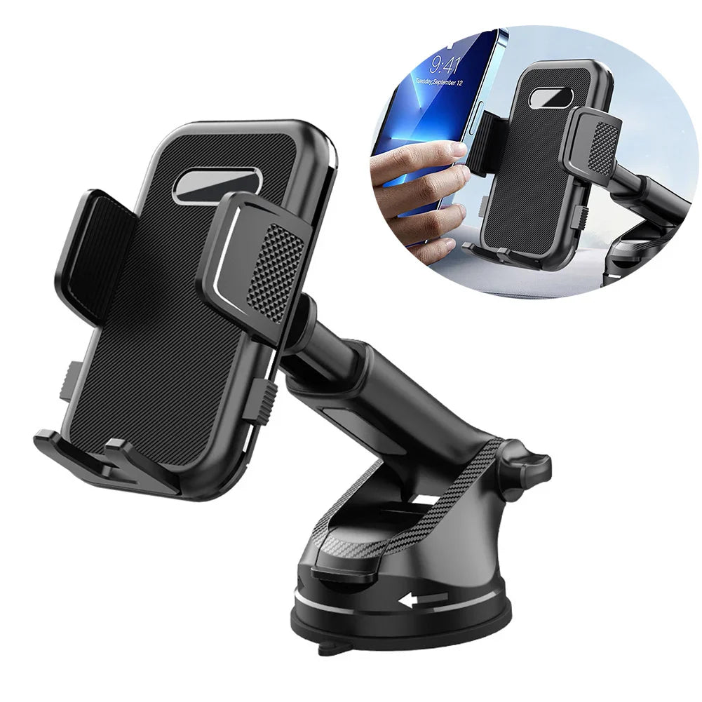 Adjustable Gooseneck Dashboard Phone Holder Mobile Navigation 360 Degree Rotation Flexible Viewing Angle Secure Grip