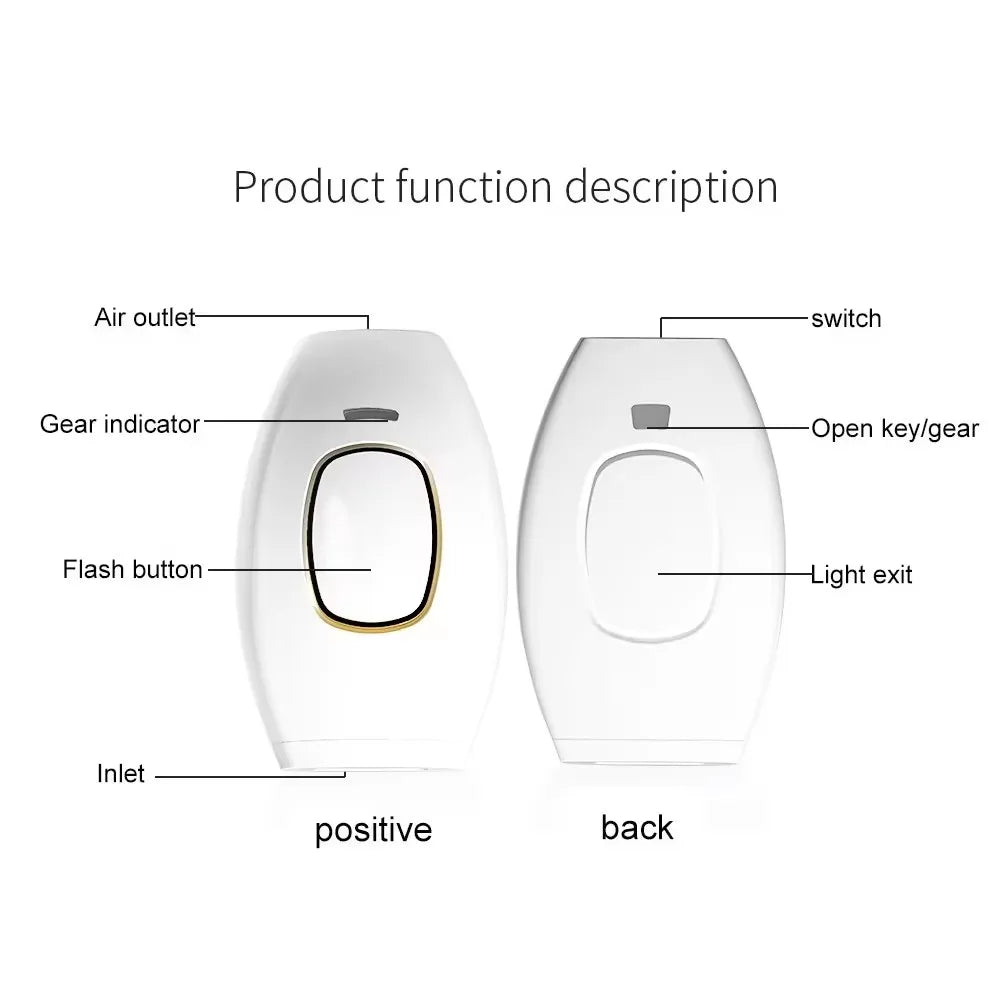 Body Bikini IPL 500,000 Flash Depilator Pulses Permanent Laser Epilator Painless For Women Hair Removal Home Use Devices