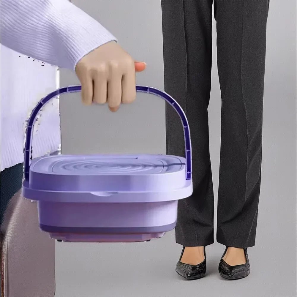 Modern 8L Automatic Clothes Washer Plastic Electric Mini Foldable in Stock-Portable for RV Car Traveling New