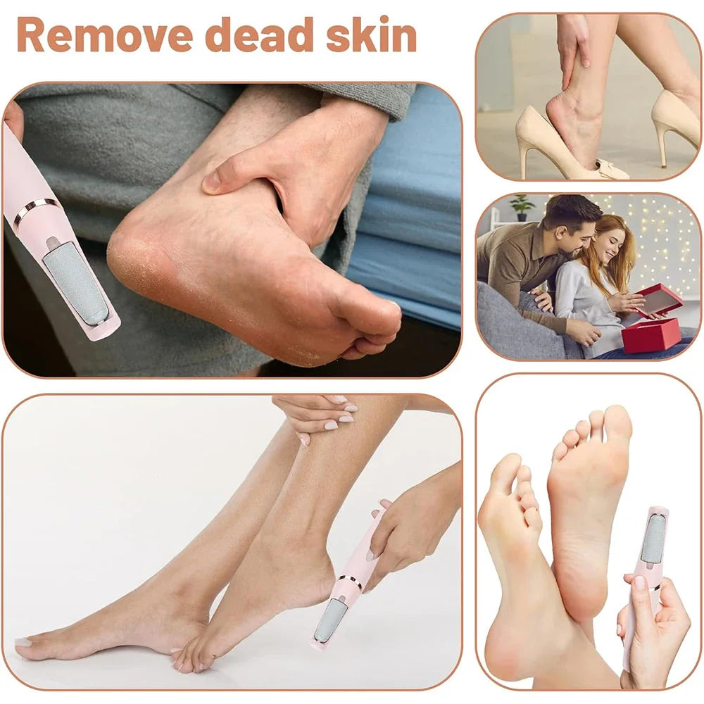 Rechargeable  Electric Callus Remover for Feet 、Portable Foot Callus Remover Waterproof Profess Pedicure Foot File Pedicure Tool