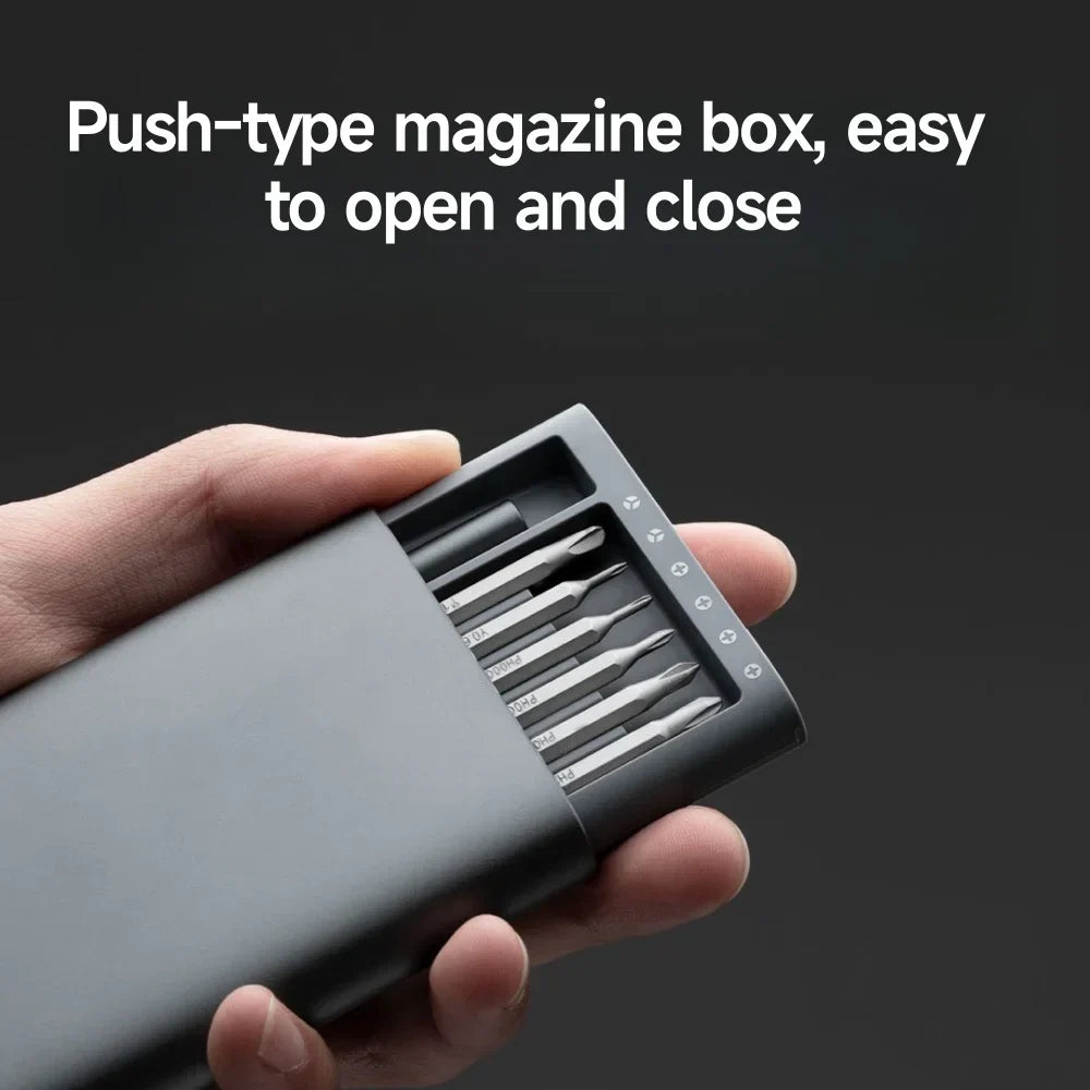 Xiaomi Mijia Precision Screwdriver Set Household Multi-function Repair Disassembly Tool Magnetic Suction Head Aluminum Alloy Box