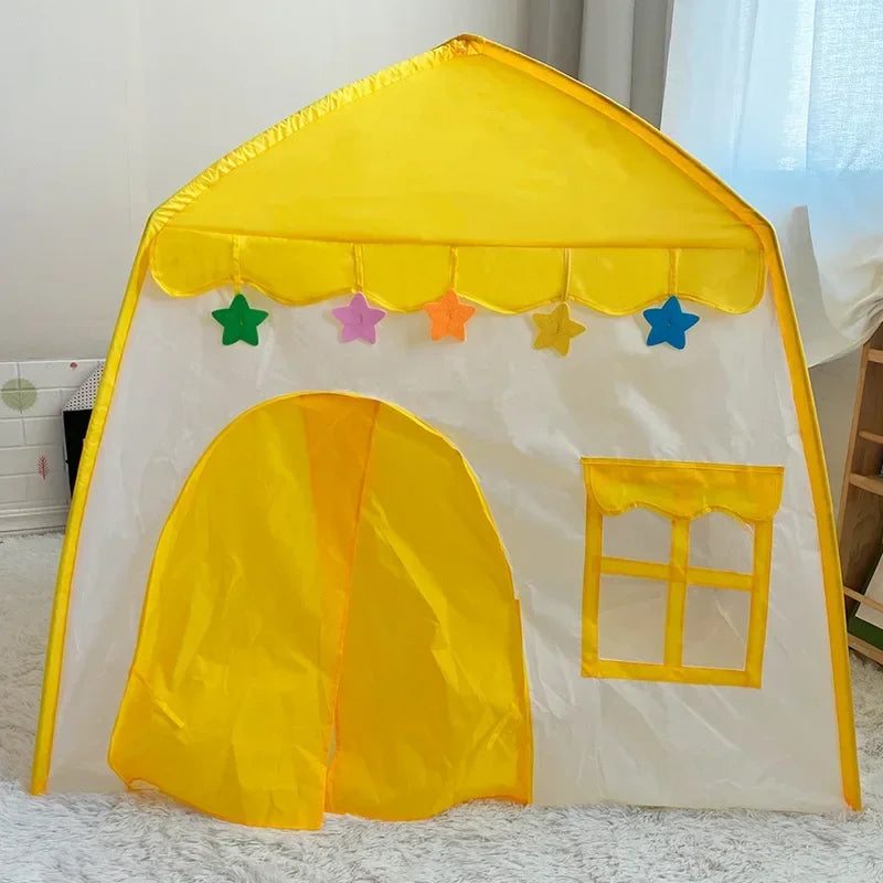 130CM Baby Castle Portable Children's Tent Folding Kids Tents Baby Play House Large Girls Pink Princess Castle Child Room Decor