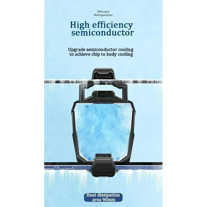 Magnetic Mobile Phone Cooling Radiator Fan Two Speed Adjustable Semiconductor Ice Sealed Radiator For IPhone Samsung Xiaomi