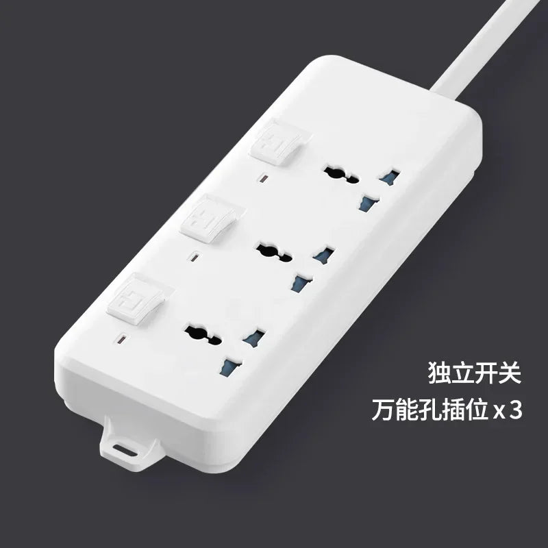 universal Power Strip Sockets EU/UK/US 3/4 Ouelets 3USB Ports Patch Board Safety Door Patch 110v 220v Black/white Pop Socket