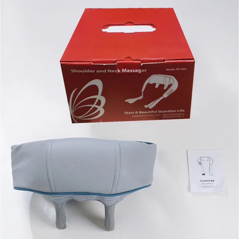 Electric Neck Massager Wireless health care Neck Shoulder Kneading 3D Massage Pillow Cervical Back Muscle Relaxing Massage Shawl