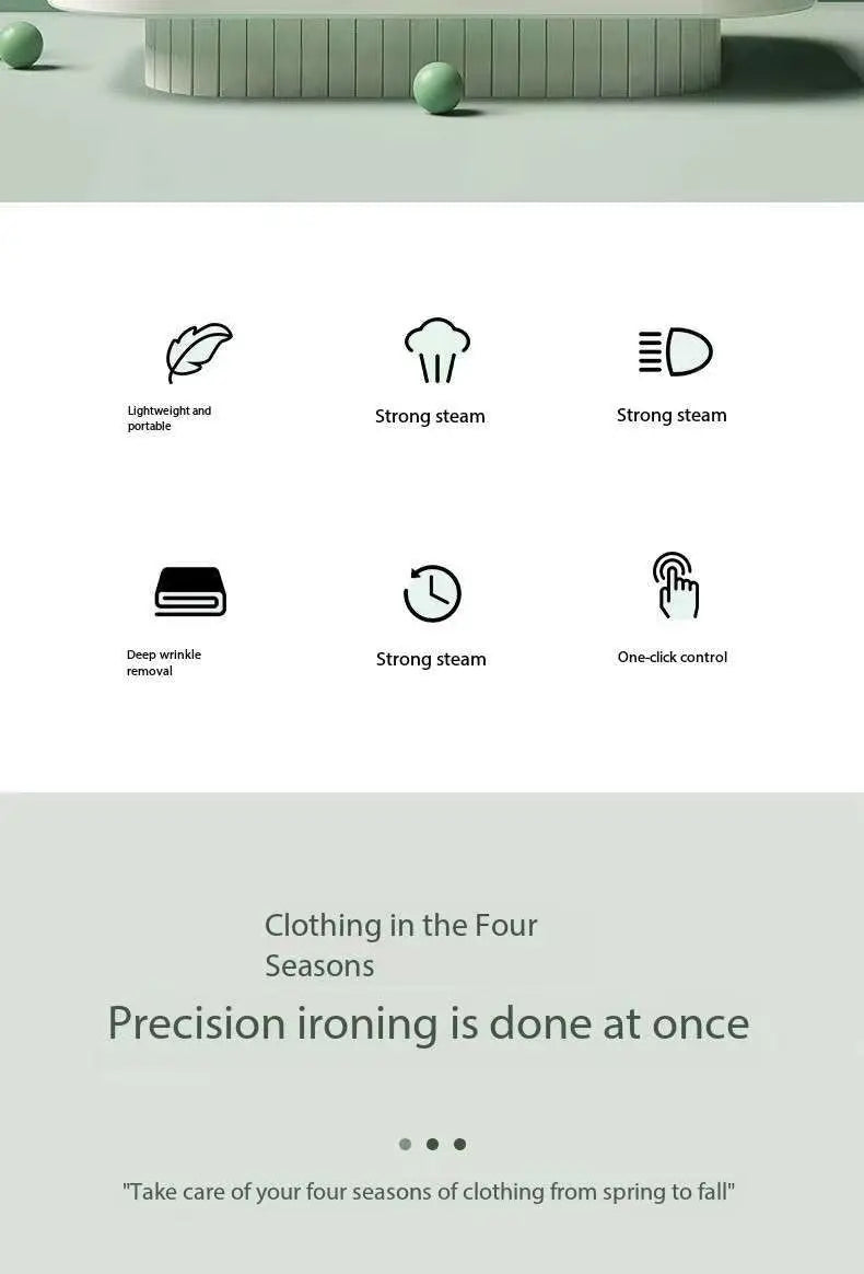 Portable Handheld Fabric Steamer 800W Quick Heat Steamer for Clothes Wrinkle Remover Clothing Iron Garment Steam Cleaner