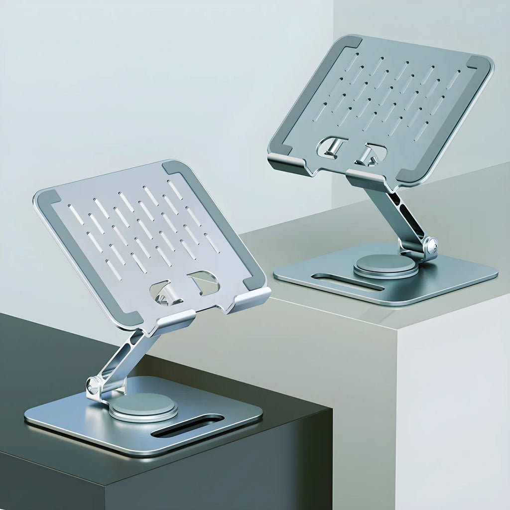 Phone Tablet Stand Adjustable Aluminum Alloy Portable Folding stand Cooling Stand Rotating Support for iPad Android Pad Tablet