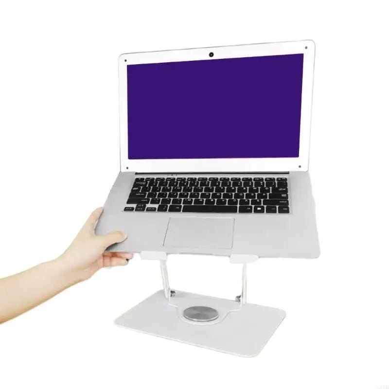 G8DB 360° Rotating Laptop Stand, Notebook Holder Height Adjustable Carbon Steel