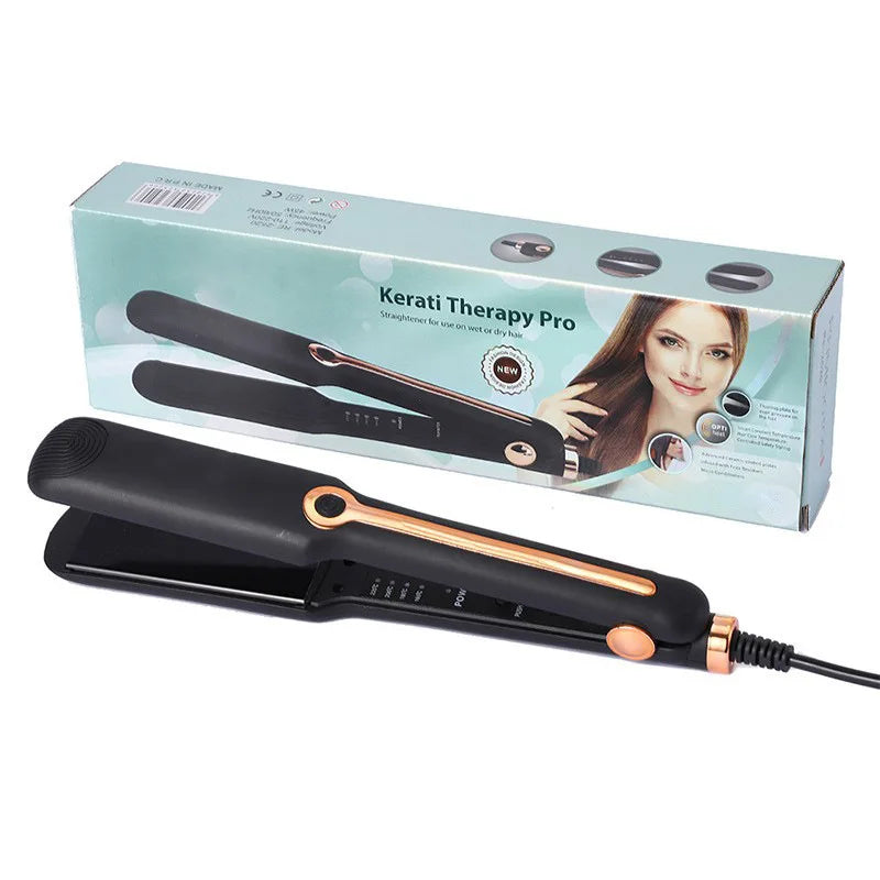 TINSOL Professional Ceramic Hair Straightener, Negative Ion Wide Plate, Adjustable Temperature Hair Straightening Clip