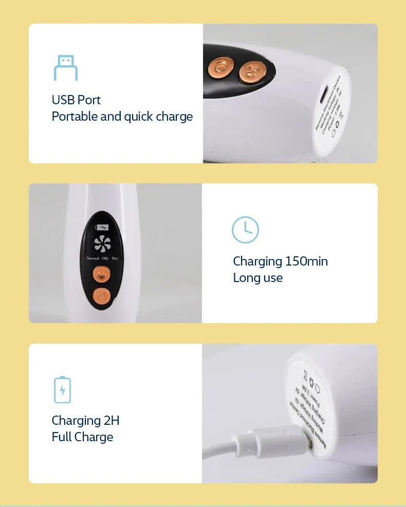 Blackhead Remover Pore Vacuum Electric Comedone Acne Extractor Kit Facial Pore Deep Cleaner USB Rechargeable Skin Care Tools