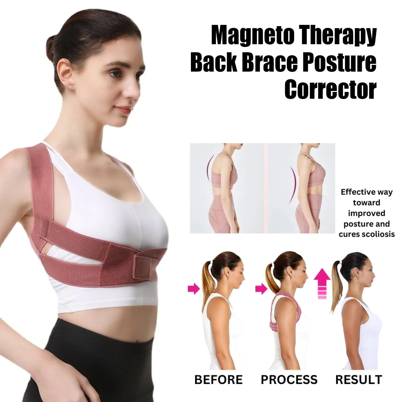 Back Support Posture Brace Body Back Sitting Position Rectifier Adult Writing Humpback Correction