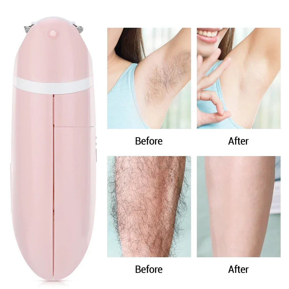 Mini Electric Shaver for Women Painless and Safe Leg Hair Shaving/Arm Hair/Underarm Hair/Intimate Area Trimmer Women's Exclusive