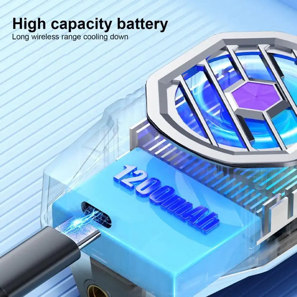 X91 Mobile Phone Semiconductor Cooling Fan Radiator 3 Gears Adjustable Back-clip Game Cooler for IOS Android PUBG Cool Heat Sink