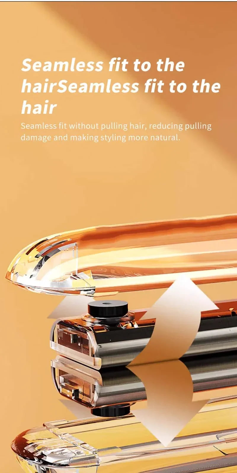 TINSOL Professional Ceramic Hair Straightener, Negative Ion Wide Plate, Adjustable Temperature Hair Straightening Clip