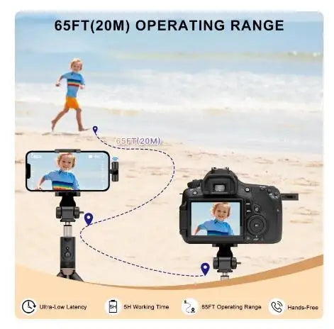 Wireless Lavalier Microphone Audio Video Recording Mini Microphone for iPhone Android Phone Live Broadcast Gaming Mic Portable