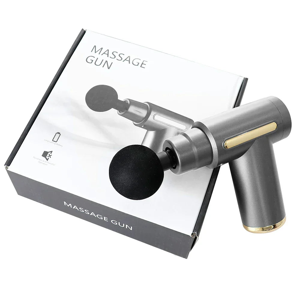 Mini Fascia Massage Gun Powerful Mini Deep Tissue Massage Gun for Muscle Recovery & Pain Relief with 4 Attachments