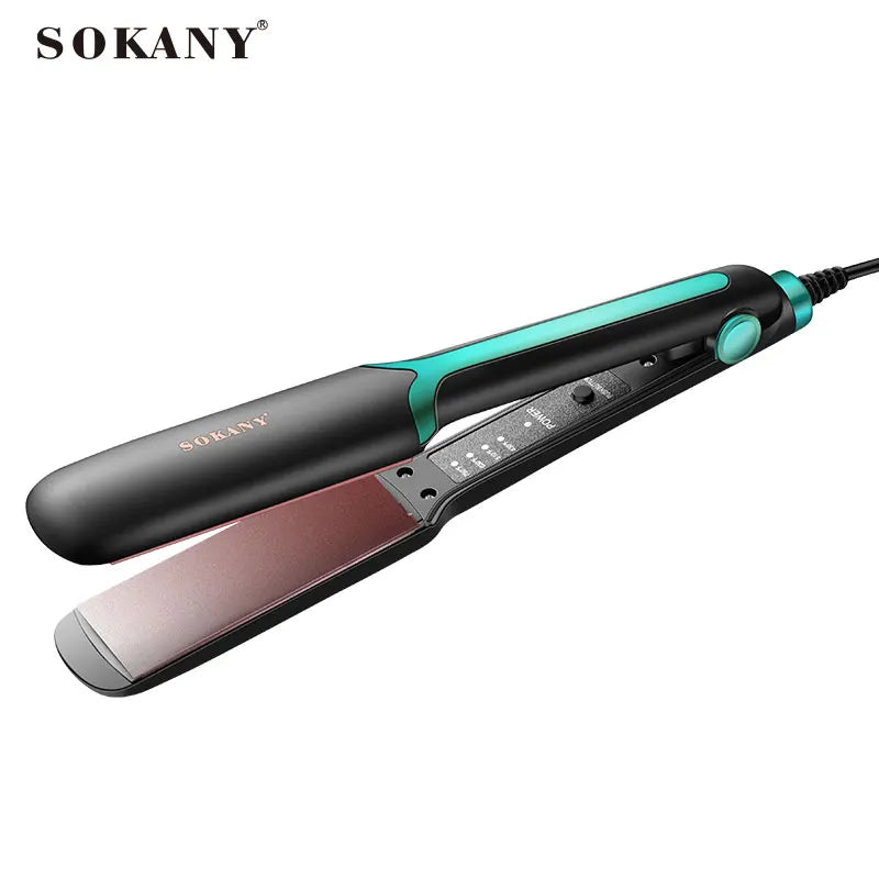 Sokany Professional Hair Straightener Ceramic Glazed No Damage 110-240V Salon Quality Styling Tool