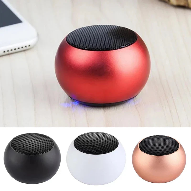 Bluetooth Wireless  5.3 Speaker Portable TWS Small Steel Gun Metal Heavy Subwoofer Outdoor Mini Bluetooth Stereo Speaker