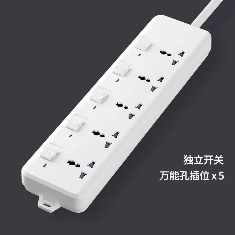 universal Power Strip Sockets EU/UK/US 3/4 Ouelets 3USB Ports Patch Board Safety Door Patch 110v 220v Black/white Pop Socket