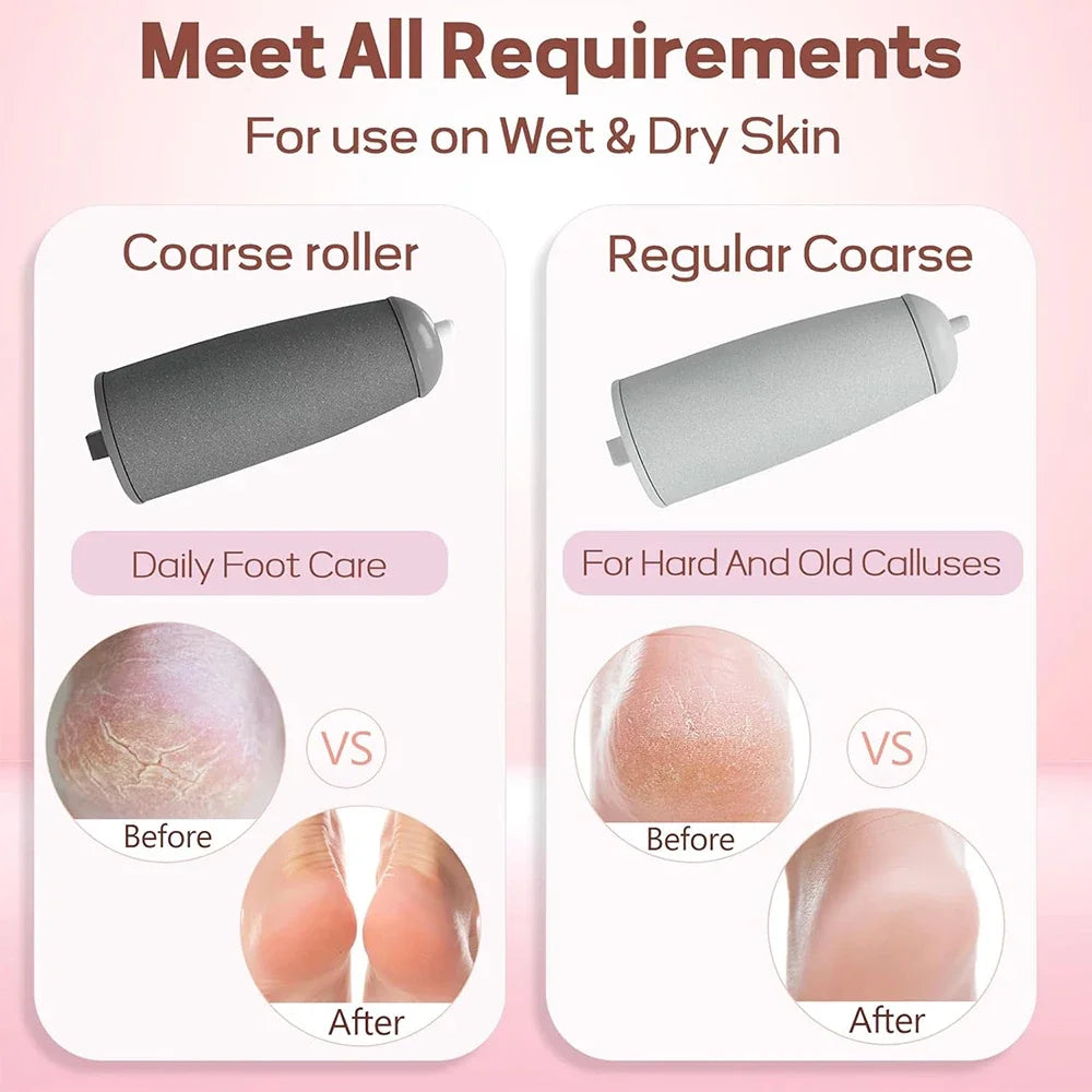 Rechargeable  Electric Callus Remover for Feet 、Portable Foot Callus Remover Waterproof Profess Pedicure Foot File Pedicure Tool