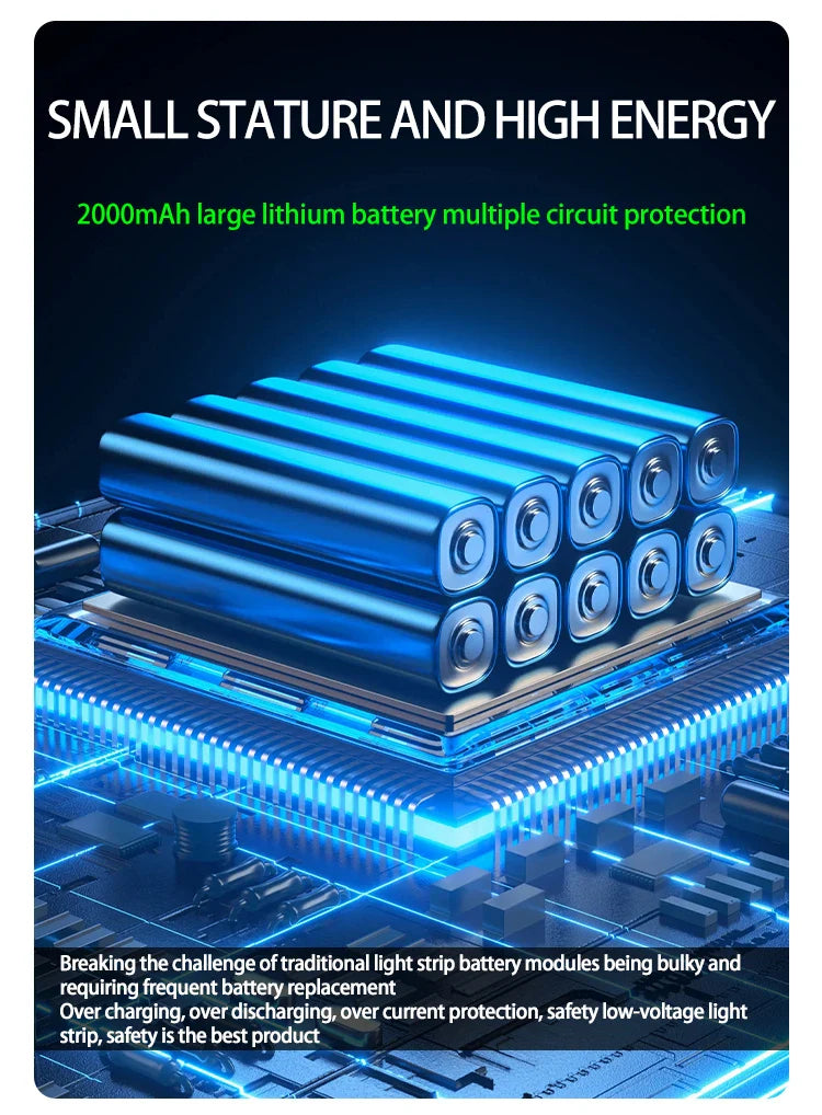 Campify Lamp String Camping Light With Retractable LED String LightsColorful Festive Atmosphere Lights Equipment Tent Light