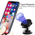 Metal Magnetic Car Phone Holder Mount Mobile Stand Bracket Cell GPS Support Magnet Mount Bracket Stick on Car For iPhone Xiaomi