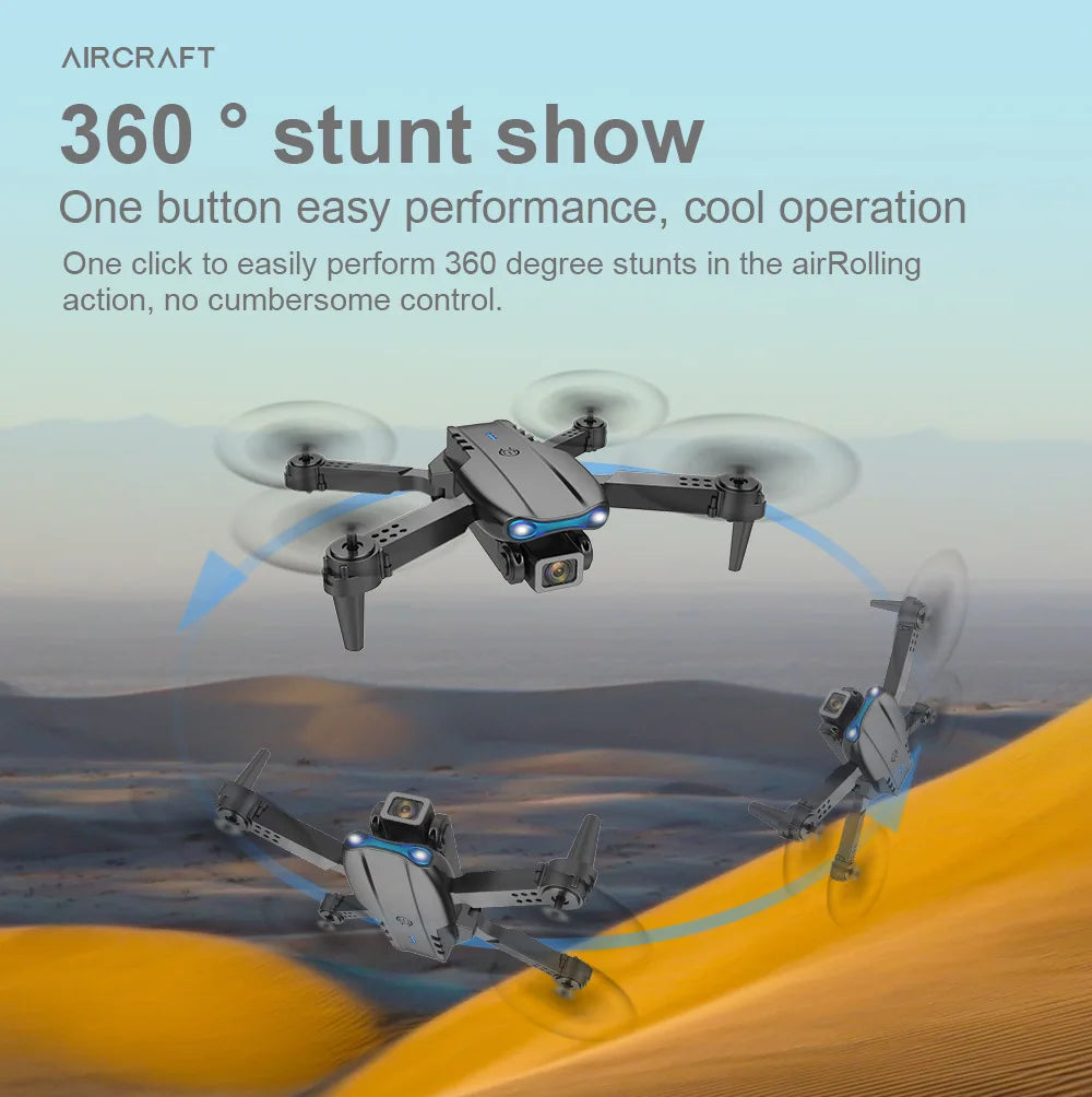 Dual Camera  E99Pro HD Drone with WiFi FPV Obstacle Avoidance Quadcopter Aerial Photography Professional