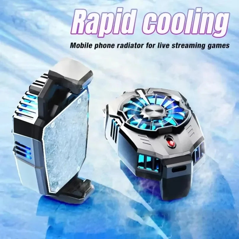 Magnetic Mobile Phone Cooling Radiator Fan Two Speed Adjustable Semiconductor Ice Sealed Radiator For IPhone Samsung Xiaomi