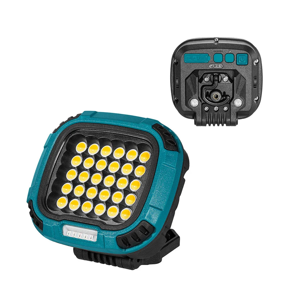 New Portable Led Spotlight Super Bright Led Dimmable Work Light USB Rechargeable for Outdoor Camping Lamp Led Flashlight by