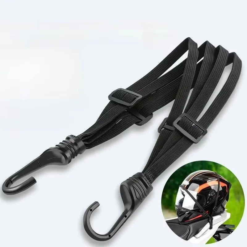 Fine Uiz Adjustable Motorcycle Bike High-elasticity Strap 4-in-1 Multifunctional Hook for Helmet Rear Box Seat Fixed