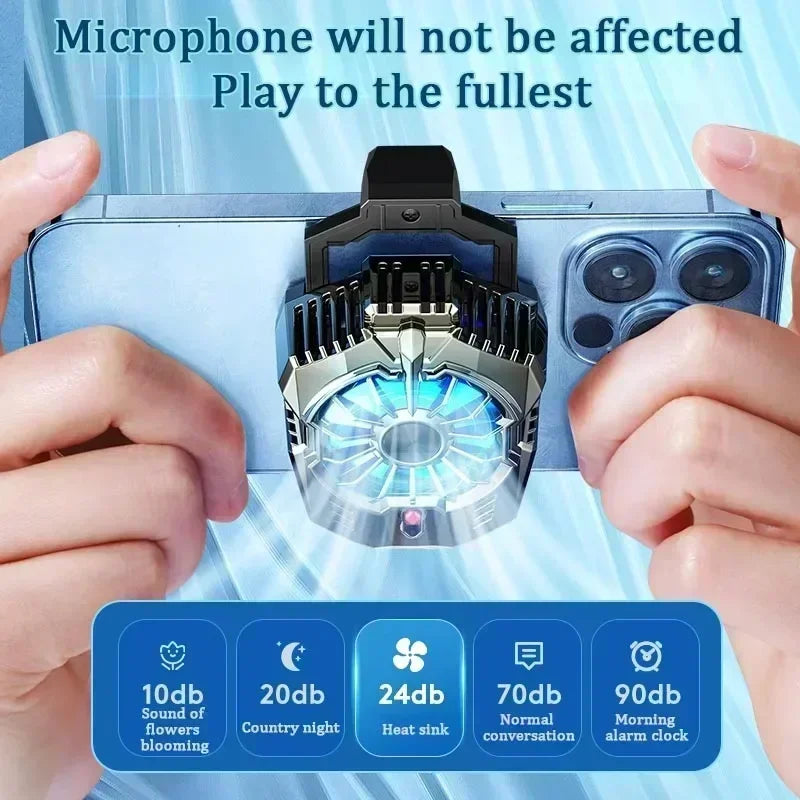 Magnetic Mobile Phone Cooling Radiator Fan Two Speed Adjustable Semiconductor Ice Sealed Radiator For IPhone Samsung Xiaomi